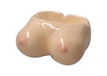 Popielniczka Ceramiczna w Kształcie Kobiecych Piersi Biustu na Prezent