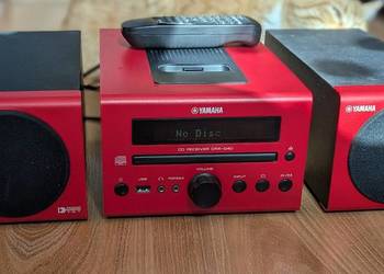 Wieża Yamaha MCR-040 (CRX-040) Czerwona | CD, USB, iPod | Okazja!