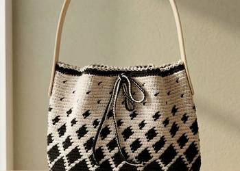 Torebka shopperka crochet ręcznie robiona