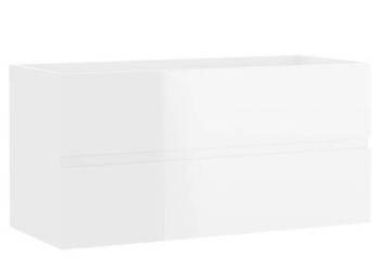 Szafka pod umywalkę, biała, wysoki połysk, 90x38,5x45 cm(804761)