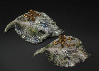 Listki ceramiczne CAPODIMONTE 2szt.