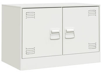 Szafka pod telewizor biała 67x39x44 cm stalowa WM-841641