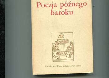 Poezja późnego baroku - Marek Prejs
