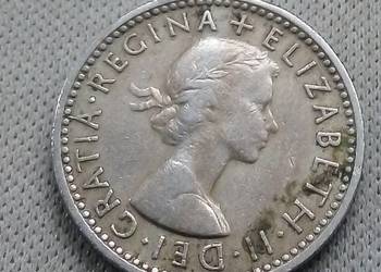 WIELKA BRYTANIA-SIX PENCE-1958 r