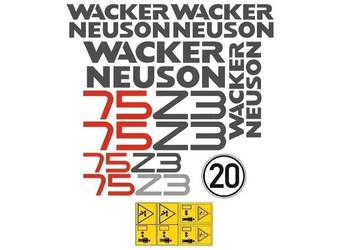 Naklejki oklejenie naklejka - WACKER NEUSON 75Z3 Zamiennik
