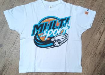 Koszulka Multi sport  biała 134 140