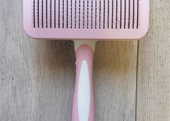 Vinabo szczotka samo oczyszczająca dla zwierząt domowych różowa