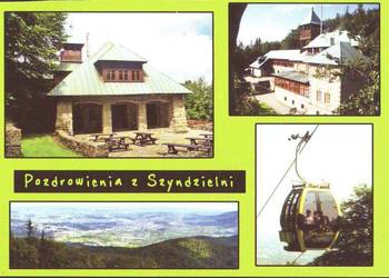 K. Poczt.  Pozdr. z Szyndzielni - widoki **