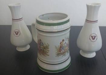 Sprzedam wazoniki okolicznościowe i kufel PORCELANA