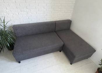 Narożnik z funkcją spania | ciemnoszary | 200 × 133 cm | Dobry stan