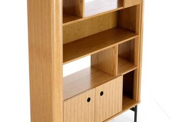 Regał SMART SM05 Styl Art Deco dąb naturalny zaokrąglone blaty