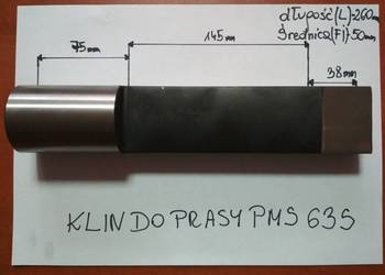 KLIN CZĘŚCI PRASY PALEC PMS 63S NOWY ! WYSYŁKA