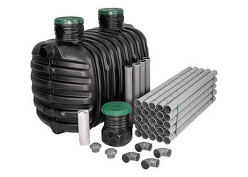 oczyszczalnia śćieków do 6 osób 2700 litrów komplet