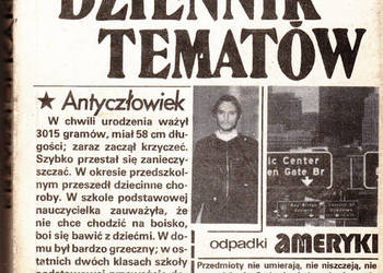 (01654) DZIENNIK TEMATÓW – KRZYSZTOF KĄKOLEWSKI