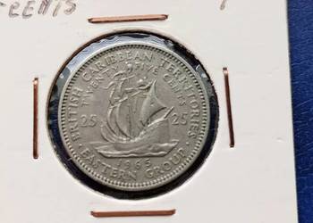 Stare monety 25 cent 1965 Karaiby