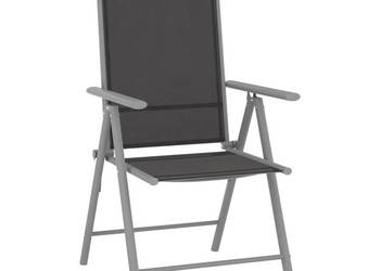 10-cz. zestaw mebli do ogrodu czarno-srebrny WM-3070646