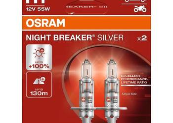 Żarówki H1 Osram Night Breaker Silver komplet 2 sztuki