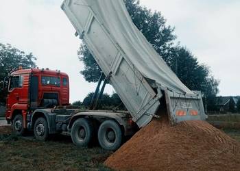 Piasek kopany / pospólka / zasyp fundamentów / usługi koparką LANCUT