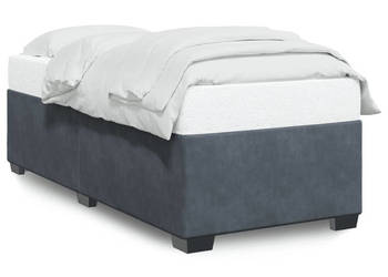 Rama łóżka bez materaca ciemnoszare aksamitna 90x190 cm WM-3284602