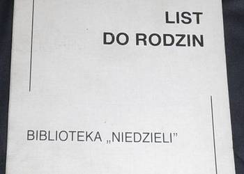 List do rodzin - Jan Paweł II