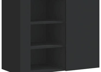 Szafka wisząca czarna 75x35x60 cm materiał drewnopochodny WM-848424