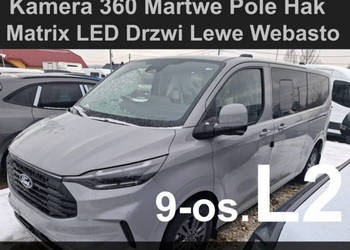 Ford Transit Custom Limited 170KM A8 Webasto Kamero 360 Matrix LED Od ręki…
