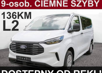 Ford Transit Custom L2 9-os.136KM Drzwi Lewe Niska Cena Ful Led CiemneSzyb…