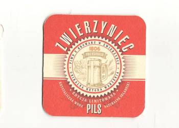 Zwierzyniec - podstawka do piwa. Nr. 2.
