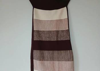 Sukienka modna, elegancka, kremowa, burgundowa,Marciano Guess,rozmiar s