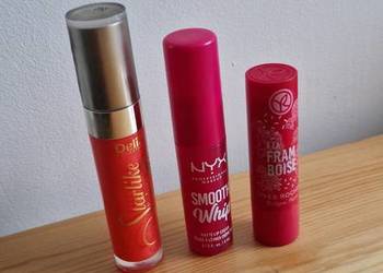 nyx delia yves rocher do ust czerwony czerwień pomadka błyszczyk