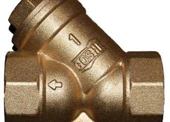 Filtr siatkowy mosiężny GW/GW 1'' GOSHE osadnikowy skośny DN25 do wody