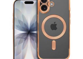 Futerał ELECTRO MAG COVER kompatybilny z MagSafe do IPHONE 17 złoty