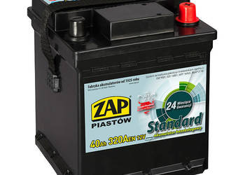 Akumulator ZAP Standard 40Ah 320A kostka PRAWY PLUS