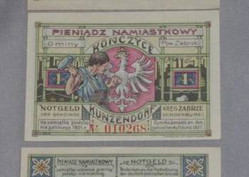 Notgeldy Kończyce 1923r