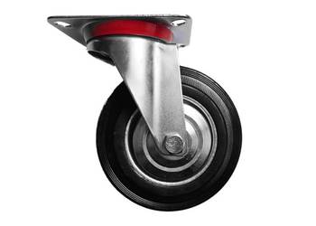 Koło do rusztowania warszawskiego fi 160 mm z hamulcem i podstawką