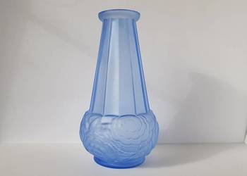 Przedwojenny wazon cichodmuchany, Huta Niemen, nr kat. 1108, art deco