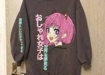 Zara damska bluza oversize Anime rozmiar S