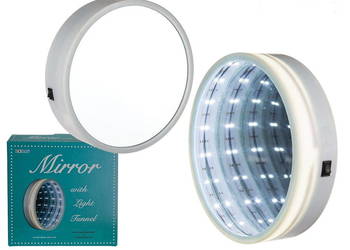 Lusterko z efektem tunelu LED