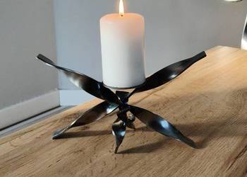 Świeczniki ręcznie gięte UNIKAT