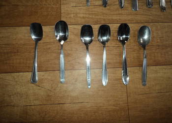 Łyżeczki szufelki do cukru używane w PRL-u