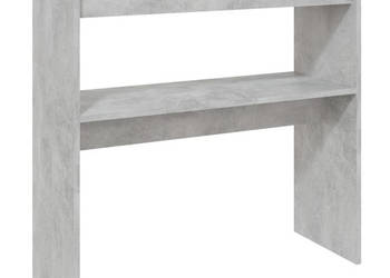 Stolik konsolowy szarość betonu 80x30x80 cm WM-808318