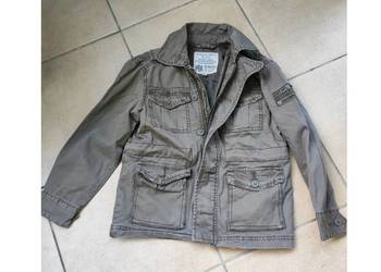 dziecięca parka kurtka wojskowa militarna khaki unikat