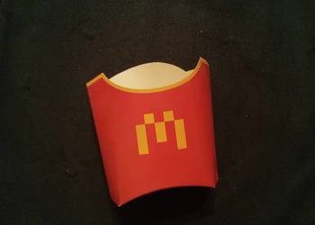 McDonald's Minecraft pudełko po frytkach