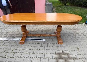 Stół Drewniany 270-320 z 12 Krzeslami Stan Idealny! Antyk /Solidny Stabilny