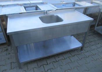 Zlew Gastronomiczny 1 Komorowy Z Blatem Roboczym Z Półką 150/60/85