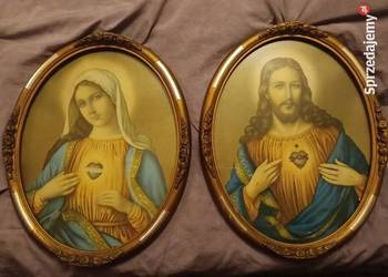 Sprzedam dwa owalne obrazy .Czasy PRL