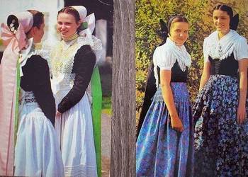 Stroje ludowe ,regionalne , folk ,skansen - 18 pocztówek
