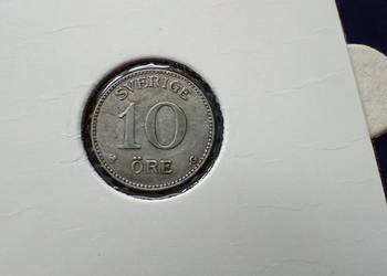 Stare monety 10 ore 1934 Szwecja srebro