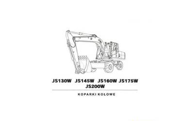 JCB JS 130W,JS145W, JS160W ,JS175W, JS 200W instrukcja obsługi J. POL