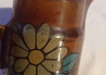 Mlecznik i filiżanka z serwisu Ania - Tułowice, PRL.